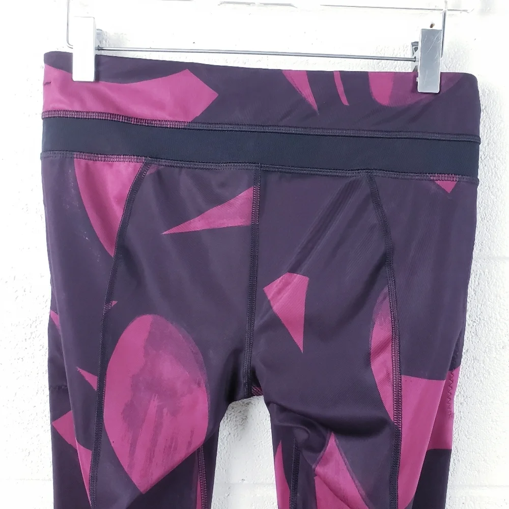 Lululemon‎ All Sport Crop Leggings Purple Black Full On Luxtreme Womens Size 6